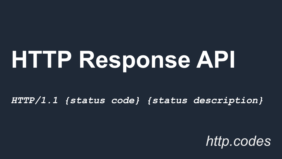 HTTP Response API - http.codes